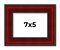 Photo Size Weathered Red Picture Frame - UV Acrylic, Foam Board Backing, Hanging Hardware
